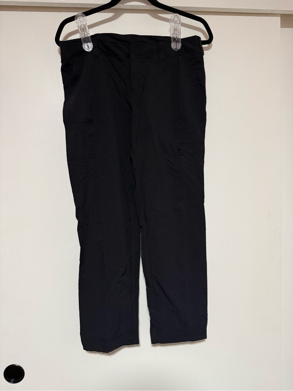 Athleta Black Women's Cargo Pants - Slim Straight Leg